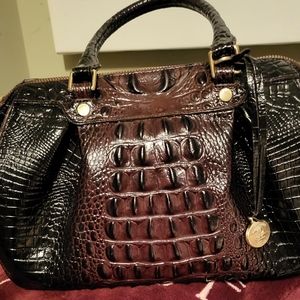 Brahmin Faye Satchel in Cocoa